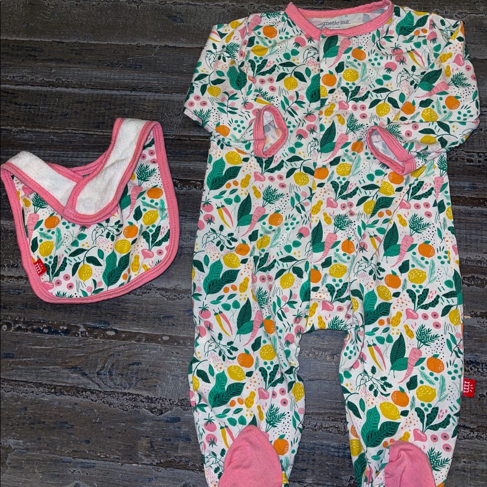 Magnetic Me Baby Onesie With Matching Bib